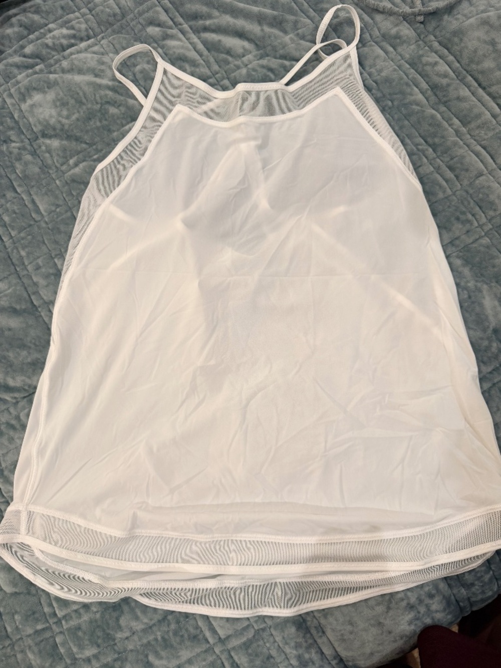 Lululemon white strappy top - size 2 - excellent condition